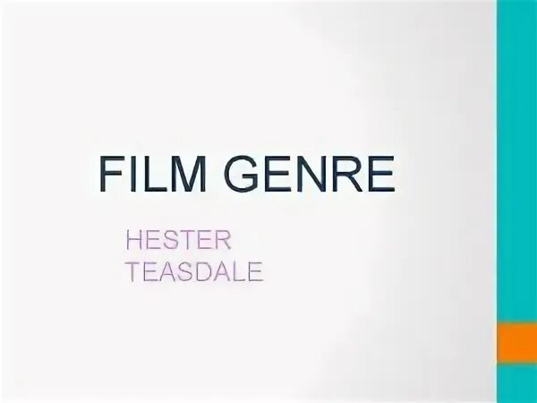 It is a genre. It is a genre