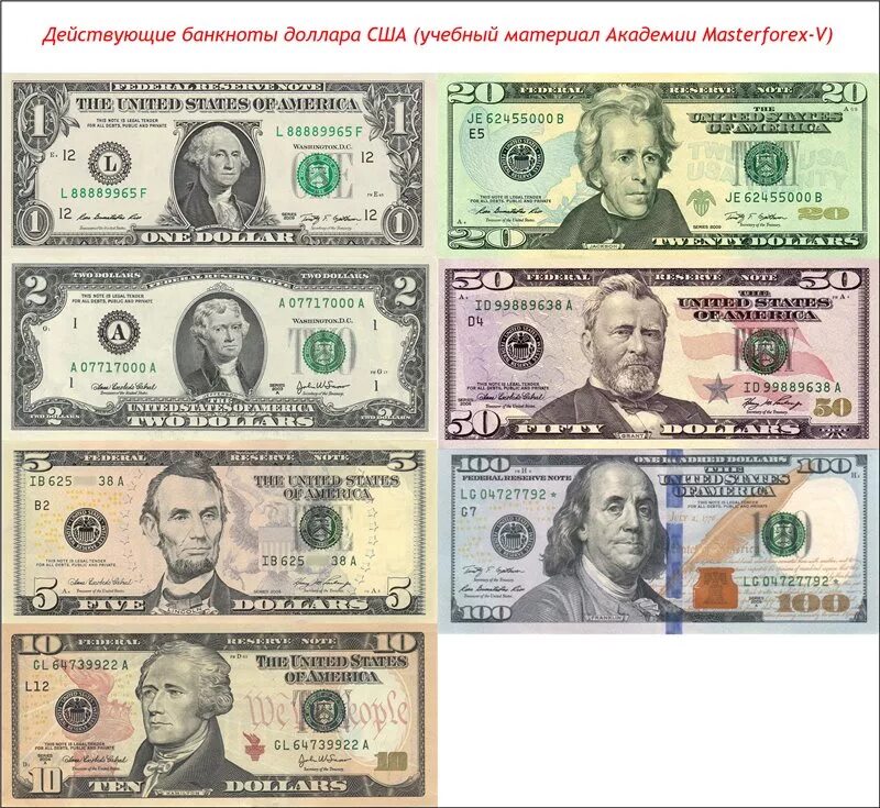 Сколько 50 долларов сша. Портреты американских президентов на долларах США.