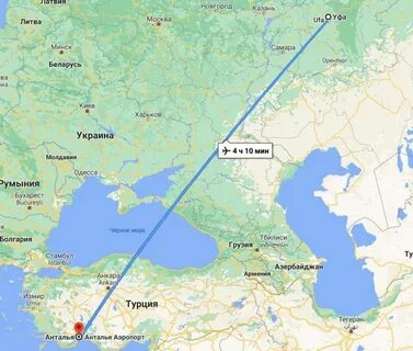 Маршрут самолета москва турция