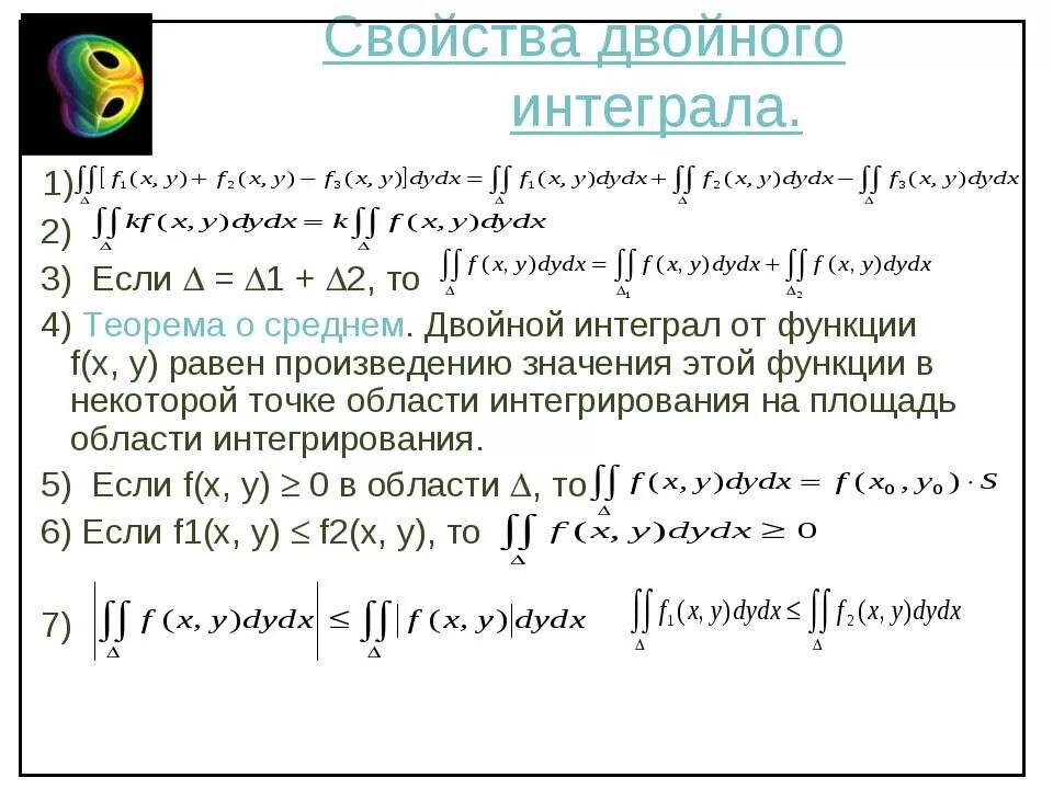 Произведение двух функций. Двойной интеграл от функции двух переменных это. Интеграл от произведения 2 функций. Интеграл произведения функций равен. Интеграл произведения это произведение интегралов.