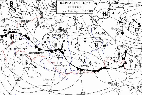 Карта прогноза погоды новосибирск