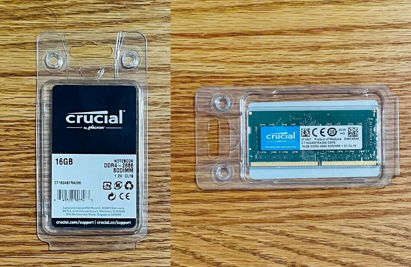 Оперативная память crucial 16gb