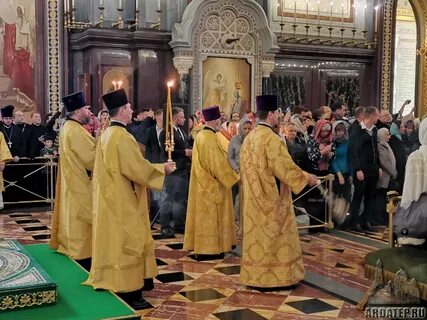 Литургия прямая трансляция храм христа спасителя