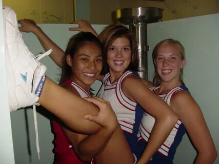 Cheerleader in shower
