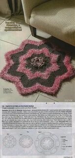 Ковер калейдоскоп крючком