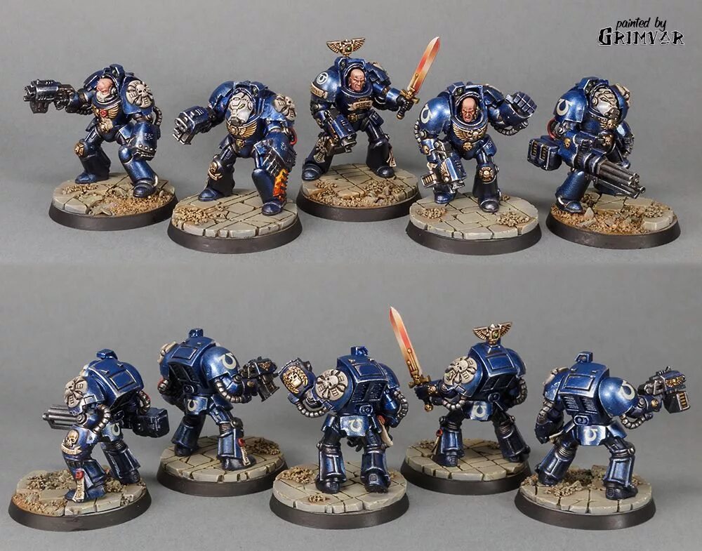 Terminator squad. Терминаторы вархаммер 40000 миниатюры Ультрамаринов. Space Marine Terminator Squad Warhammer 40000. Ультрамарины вархаммер 40000 миниатюры. Warhammer 40k Ультрамарины.