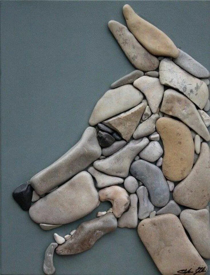 Pin de Brunet en Arte em seicho Manualidades de mosaicos, Artesanías en piedra, 