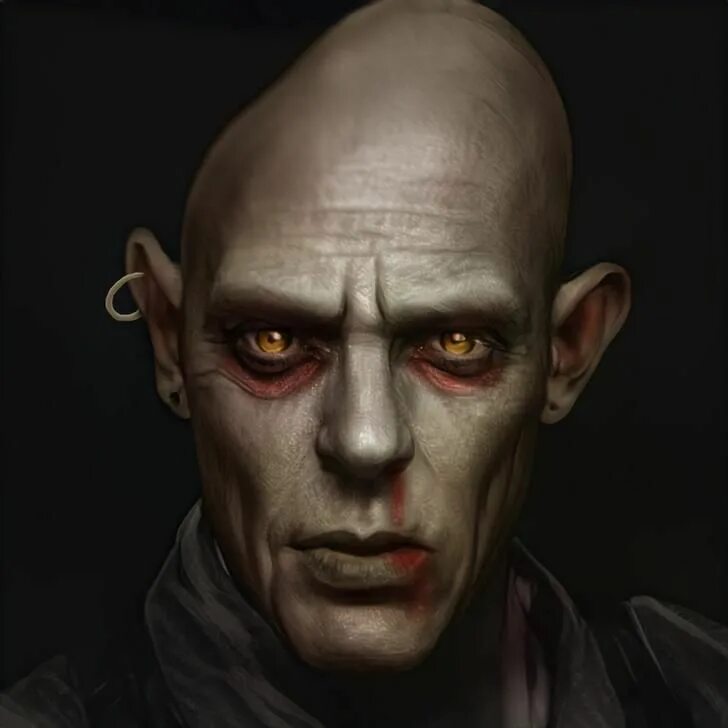Vampire Nosferatu bust 3D model 3D printable CGTrader