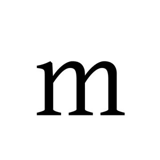 Английский маленький м