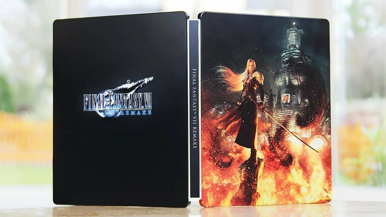 Final fantasy deluxe edition. Final Fantasy 7 Remake артбук стилбук. Темный рыцарь 4k Steelbook. Mafia Steelbook. 500 Лет спустя Final Fantasy VII книга.