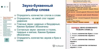 звуко буквенный разбор слова