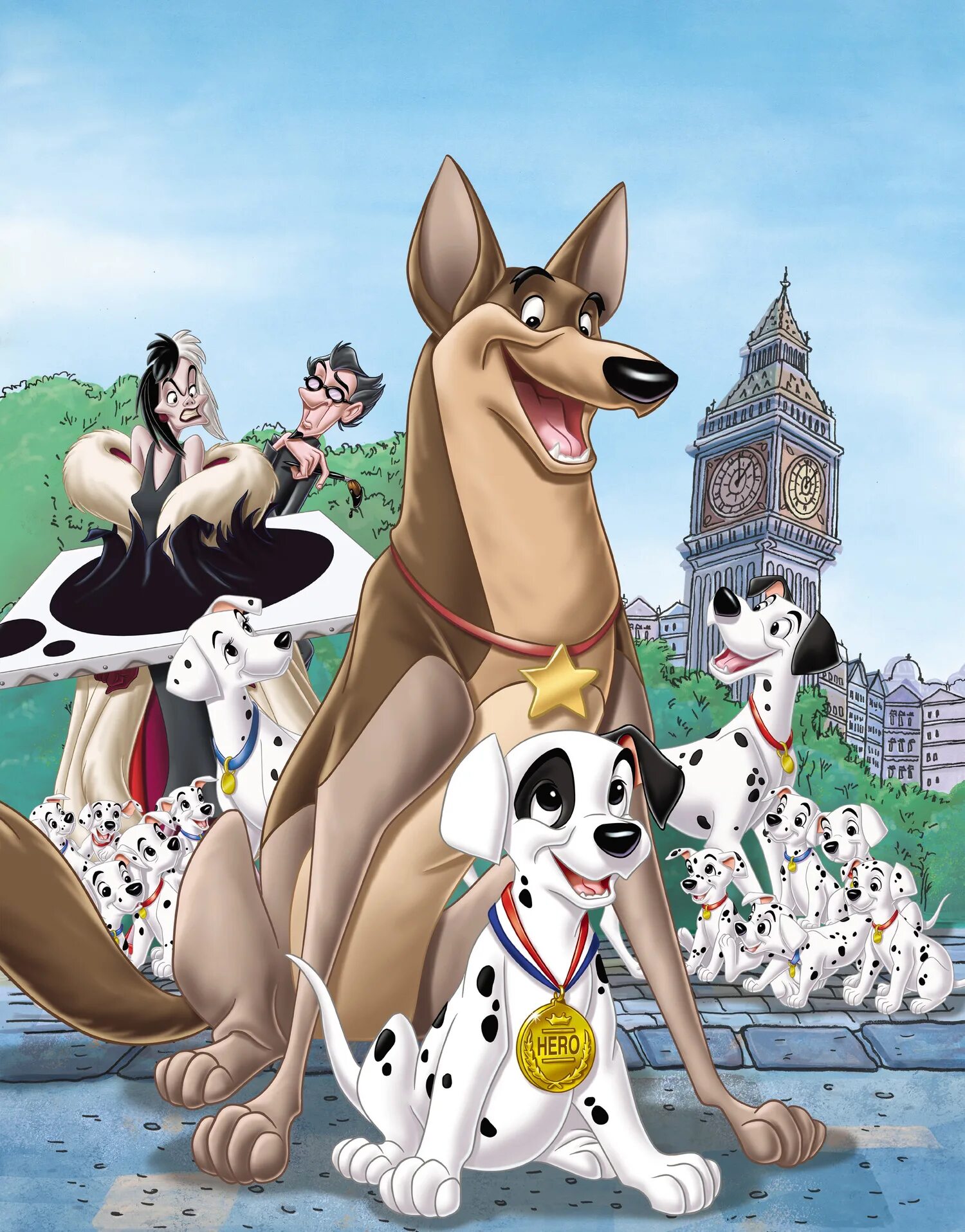 Приключение про собак. Уолт Дисней 101 далматинец. 101 Далматинец (101 Dalmatians). 101 Далматинец 2 приключения патча в Лондоне.