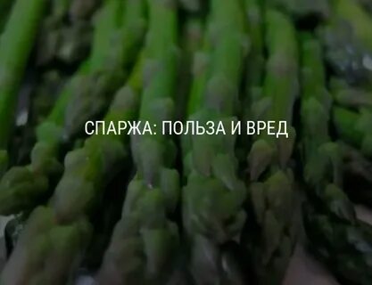 Спаржа польза и вред