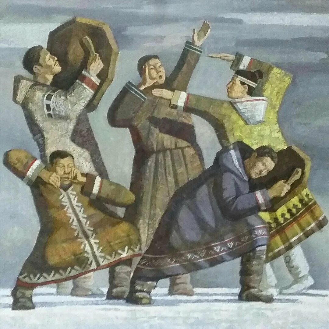 Искусство якутии. Картины семёна Луканси Якутия.