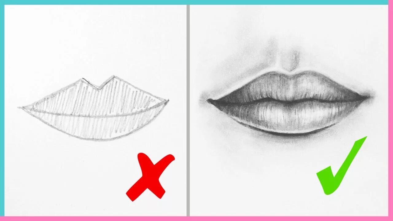 Губы карандашом легко. Губы рисунок. Как нарисовать губы. Рисунки для начинающих губы. Как нарисовать губы поэтапно.