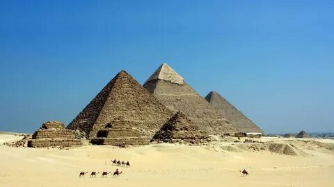 The egyptians built the pyramids
