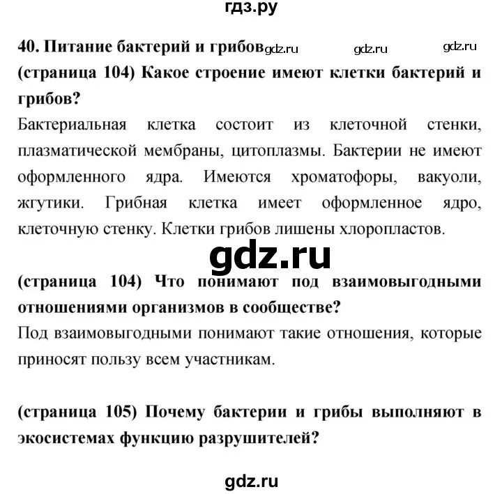 Биология 6 класс параграф 40. Гдз по биологии 6 класс Сухорукова. Конспект по 40 параграфу биологии. История 5 класс параграф 40 слова