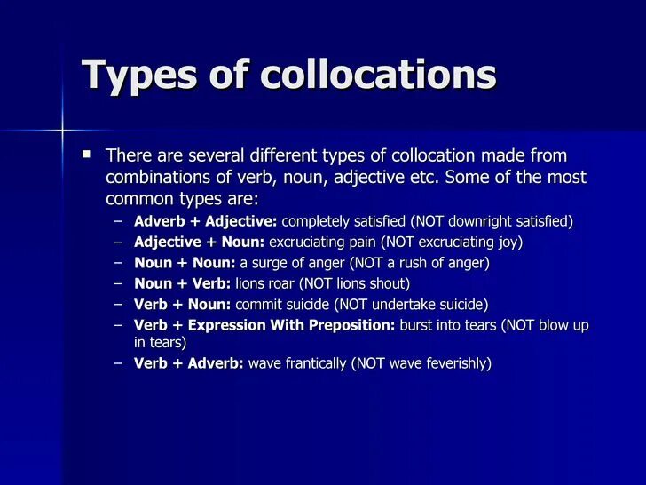 Types up. Types of collocations. verb adverb collocations. verb noun collocations. коллокации adjective + noun.