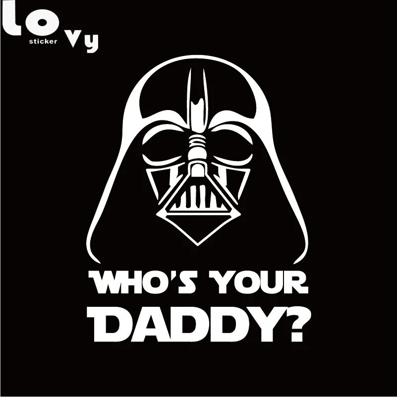 Your daddy 2. Дарт Вейдер наклейка. Декаль Дарт Вейдер. Наклейка авто Darth Vader. Дарт Вейдер логотип.