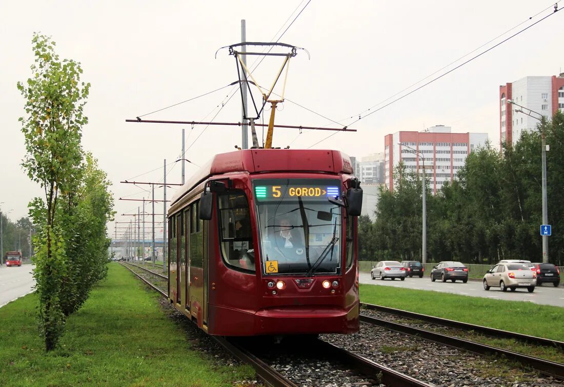 In memory of Spectrum 1 or 71-402. 2000 to 2020. Russian four-axle tram car, pro