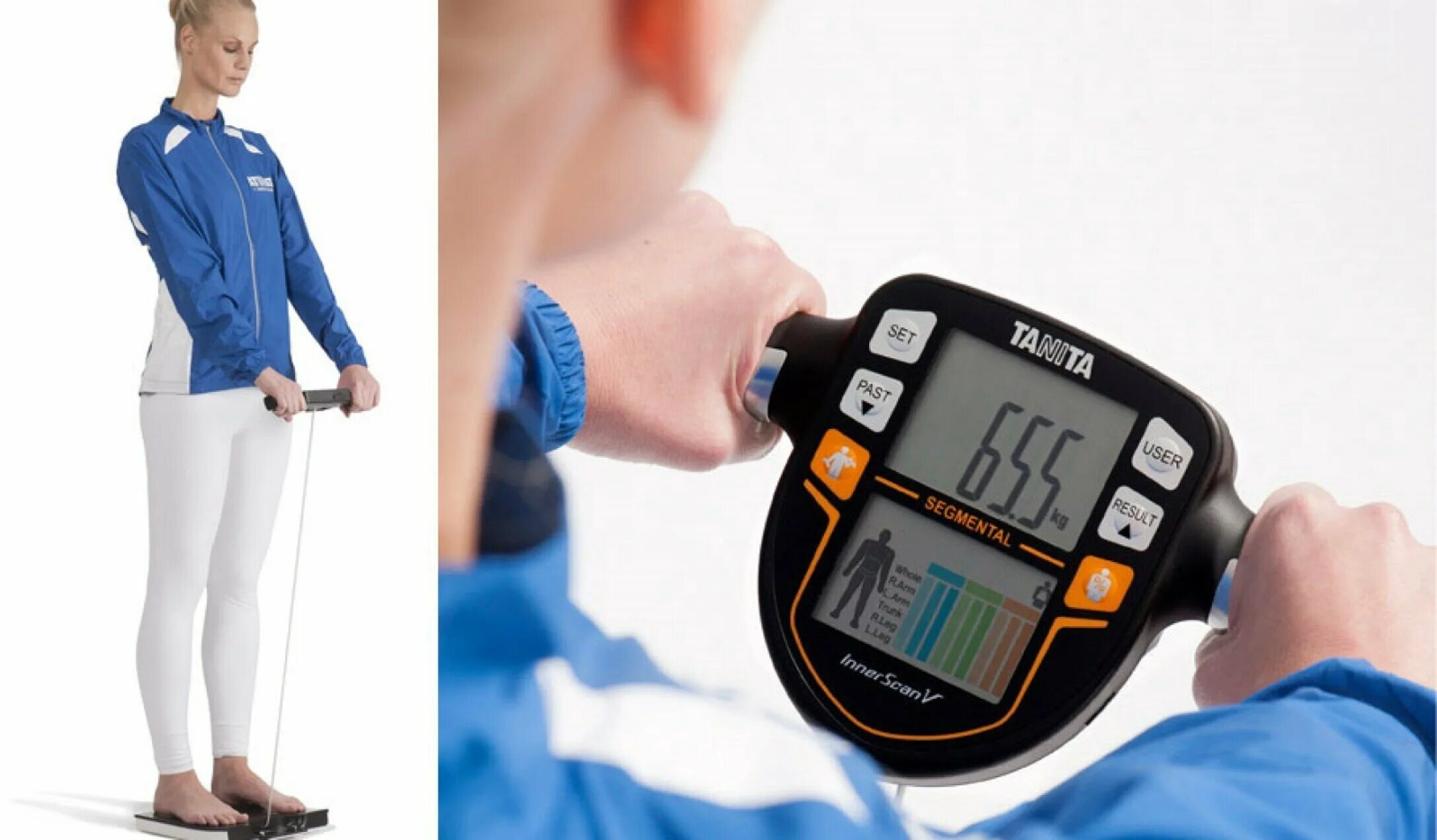 весы tanita hs-301. весы показывающие жировую и мышечную. умные весы нормы показателей. мужчина показывает мускулы. бицепс мужчины.