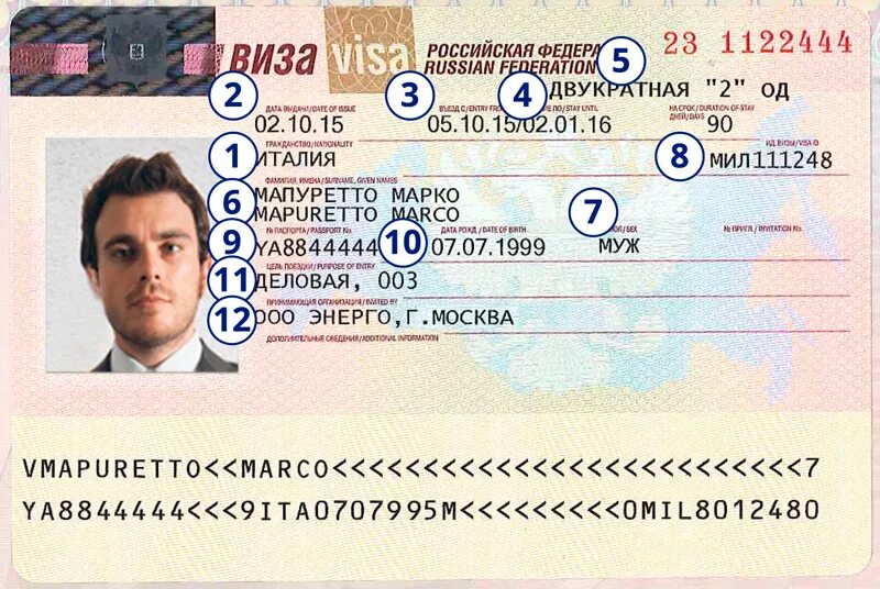 Где смотрят визу