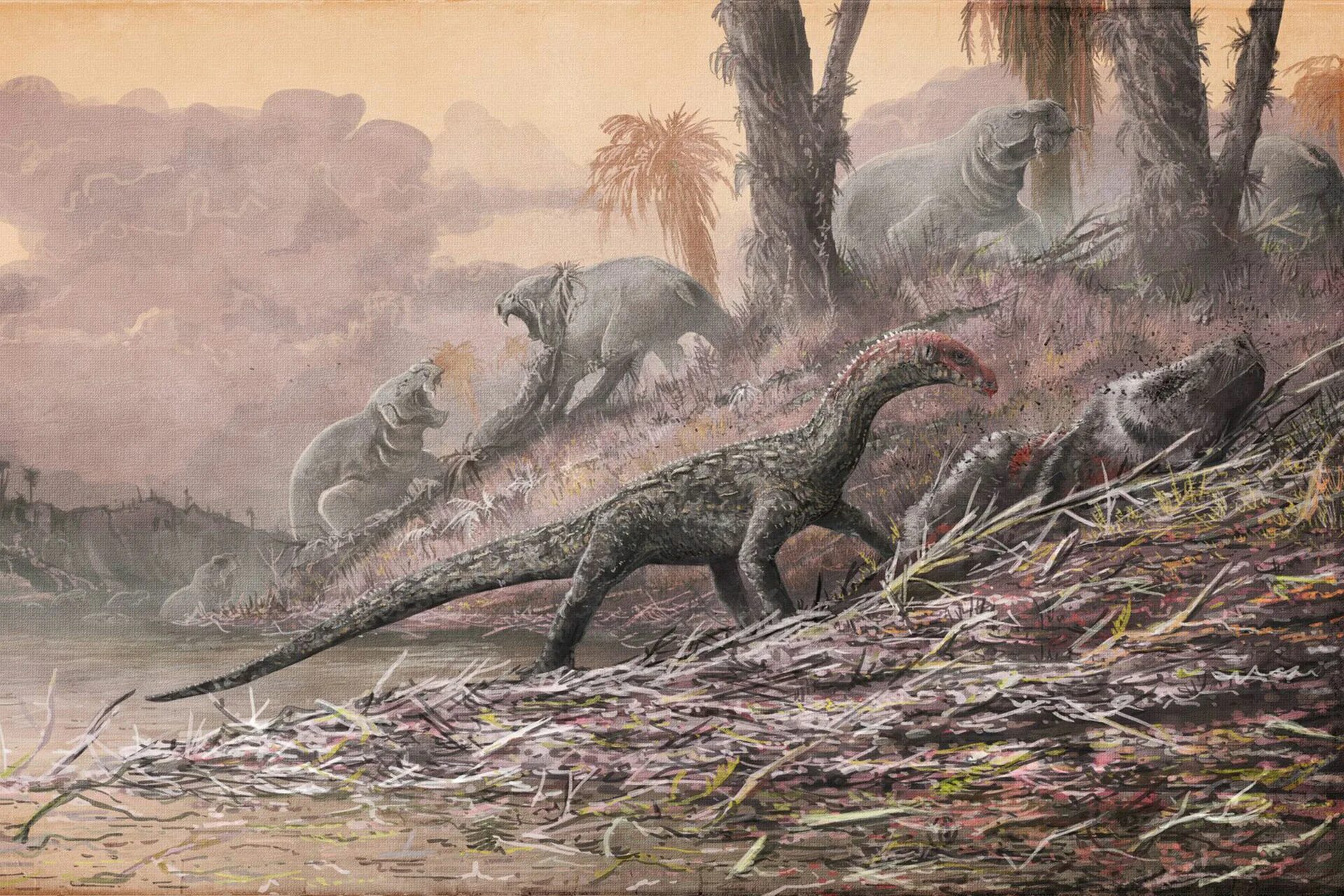 Появление динозавров эра. Архозавры мезозой. Triassic Jurassic Extinction.. Предки динозавров. Вымирание динозавров.