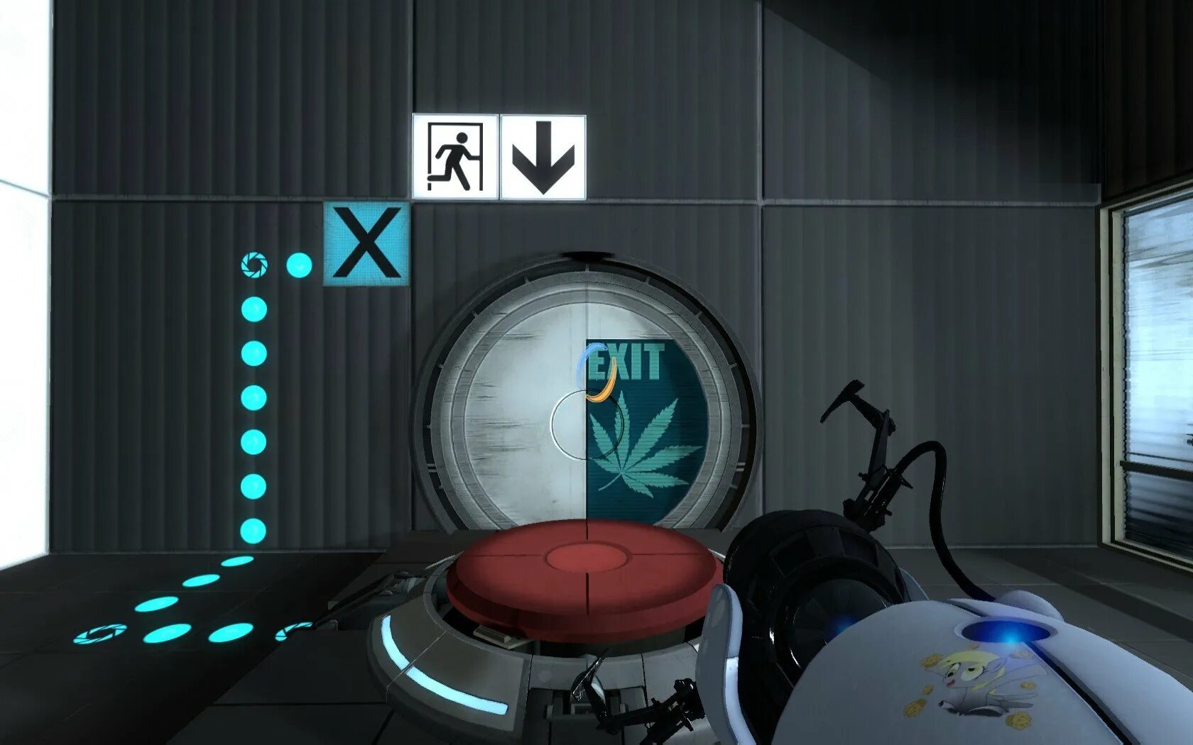Страница 2 портал. Portal 2. portal 2 двери. portal 2 vault door. дверь из портал 2.