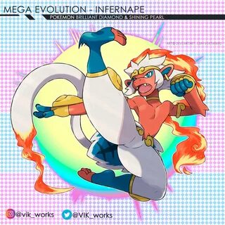 Sinnoh Remake Starters Mega Torterra Mega Infernape Mega Empoleon concept f...