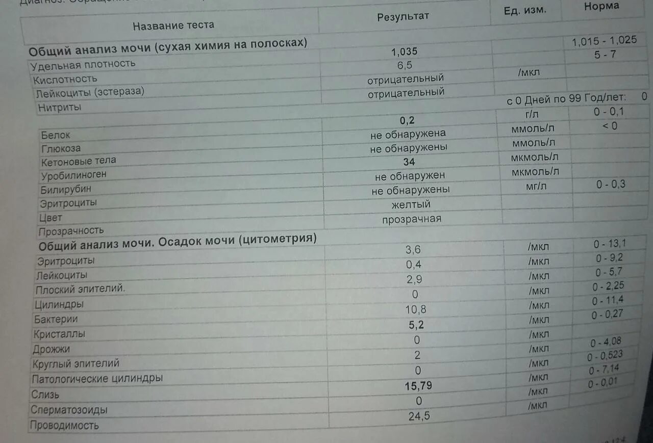 Таблица норм мочи ребенка. Таблица норм мочи ребенка