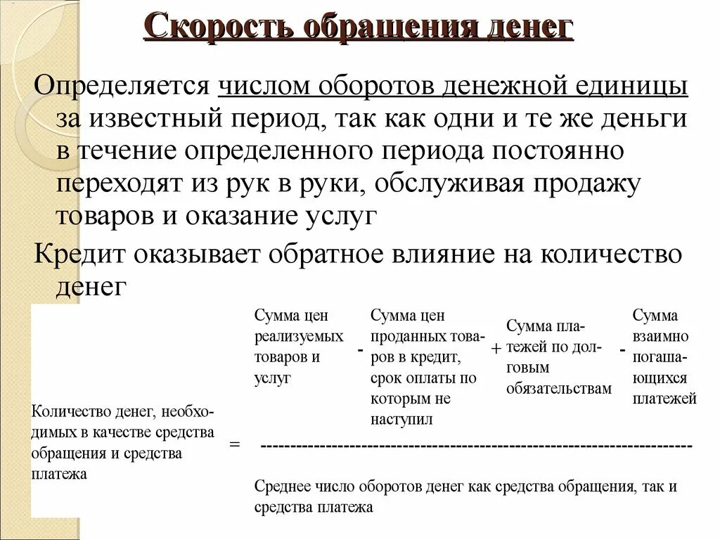 Скорость обращения денег. Скорость обращения денег это в экономике. Скорость обращения денег определяется. Определить скорость обращения денег. Средства и средства обращения наличные