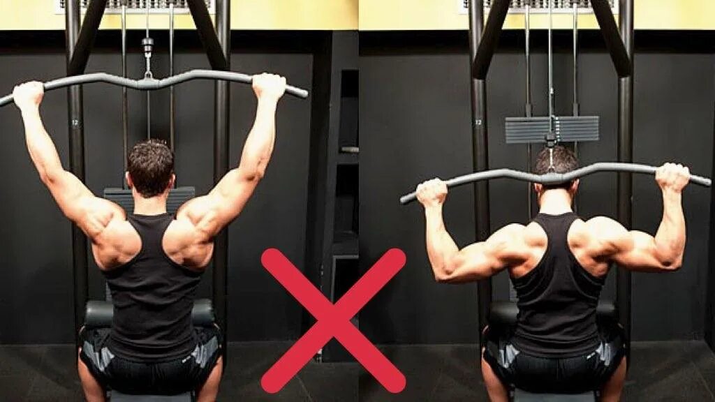 Хваты в вертикальной тяге. Lat Pulldown верхний блок. Тяга верхнего блока широким хватом. Тяга вертикального блока узким хватом. Тяга вертикального блока широким хватом к груди.