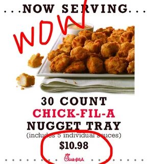 Chick Fil A Nugget Tray - change comin.