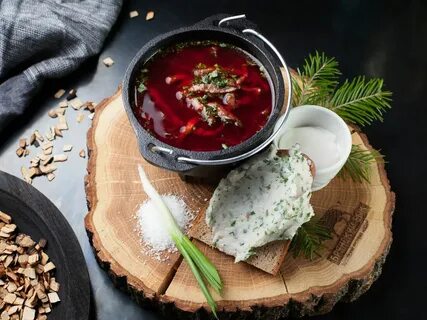 Подача борща