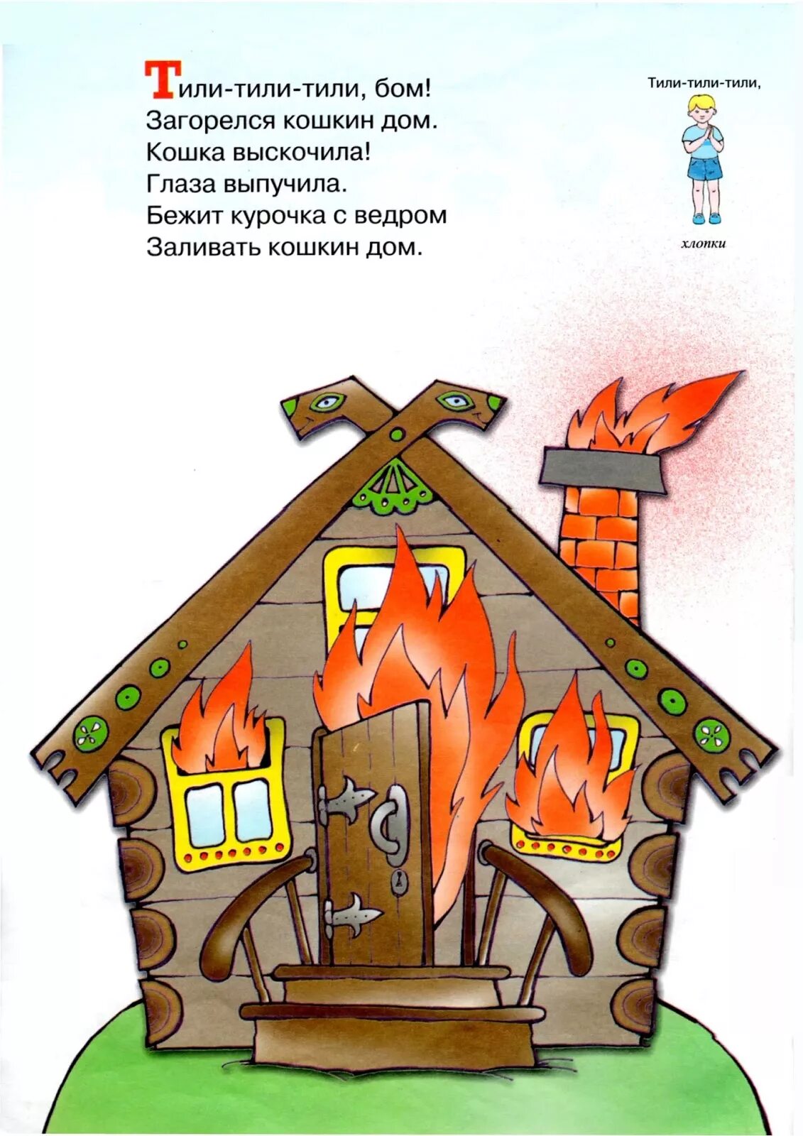 Пальчиковая игра тили Бом загорелся Кошкин дом. Загорелся Кошкин дом рисунок. Кошкин дом иллюстрации. Кошкин дом. Сказки.
