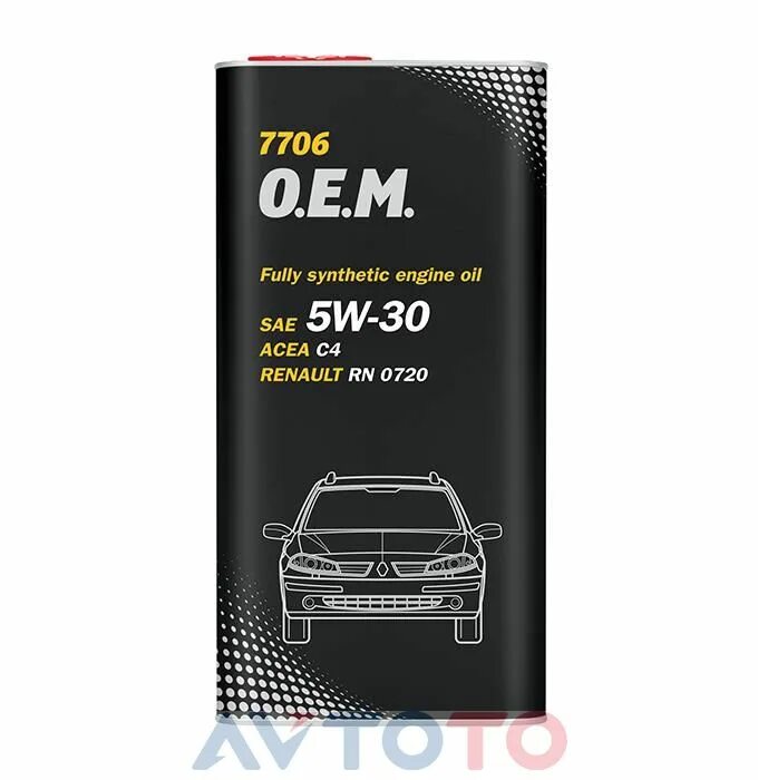 Mannol 7706 o.e.m. for Renault Nissan 5w-30. Маннол Рено Ниссан 5w30. Mannol 7706 for Renault Nissan. Mannol o.e.m. Renault, Nissan 5w50 масло моторное, синт., металл. Канистра.