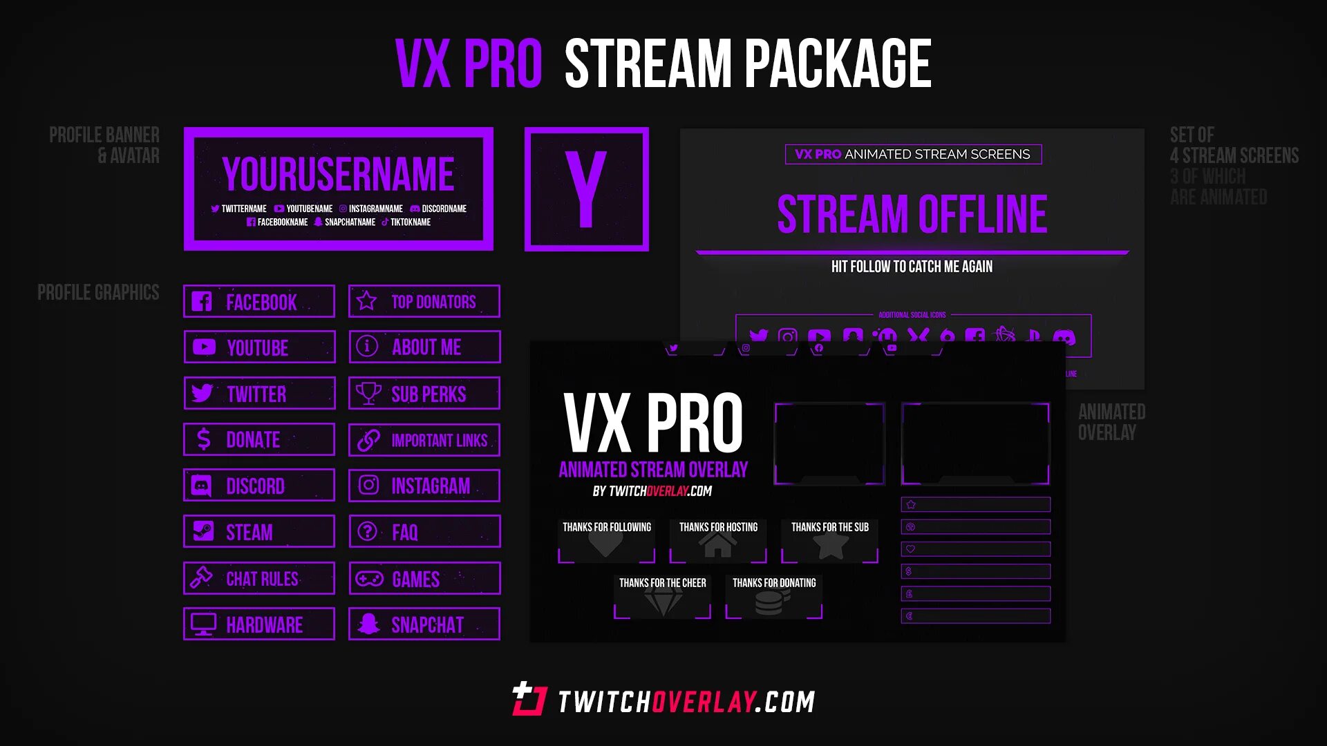 Streaming package. Неоновая панель для Твича. Цвет Твича. Stream package.