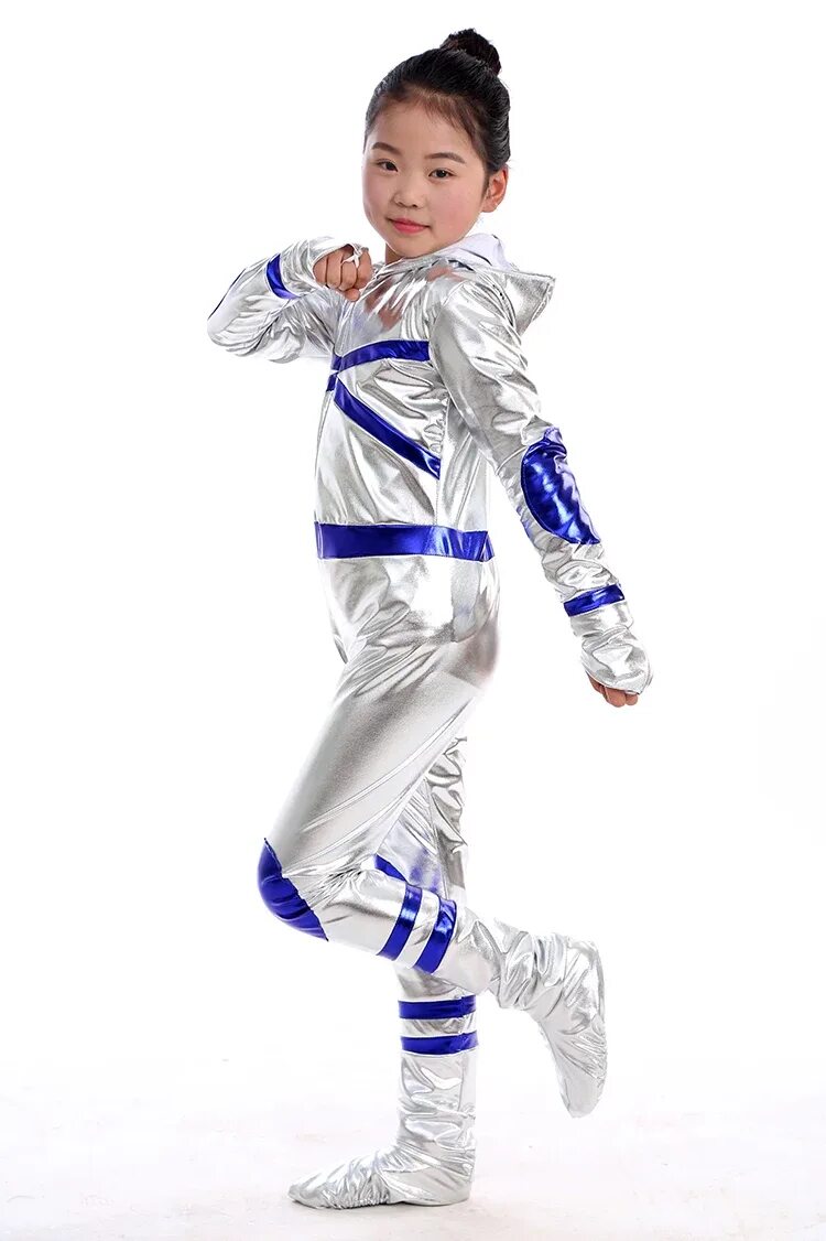 Костюм космонавта для девочки. Костюм Космонавта для танца. Костюм робота для танца. Детский костюм космонавт.
