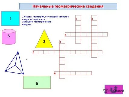 Математике отрезок прямой многоугольники кроссворд
