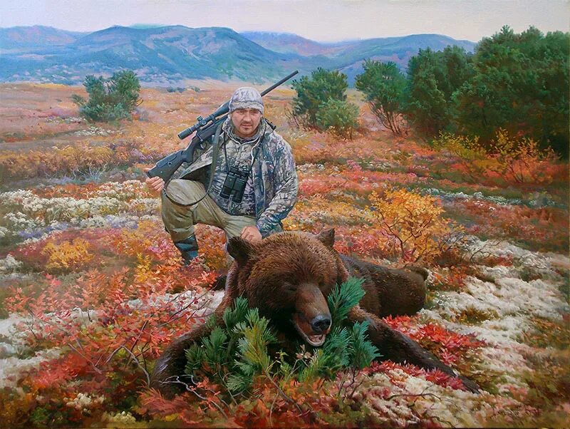 Читать про охоту. Портрет охотника. Картина охотники. Охотник живопись. Пейзаж для охотника.