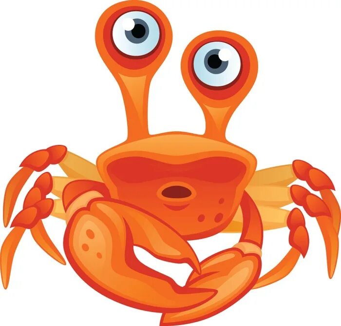 веселый крабик. омар мультяшный. веселый краб. удивленный рак. челюсть отвисла.