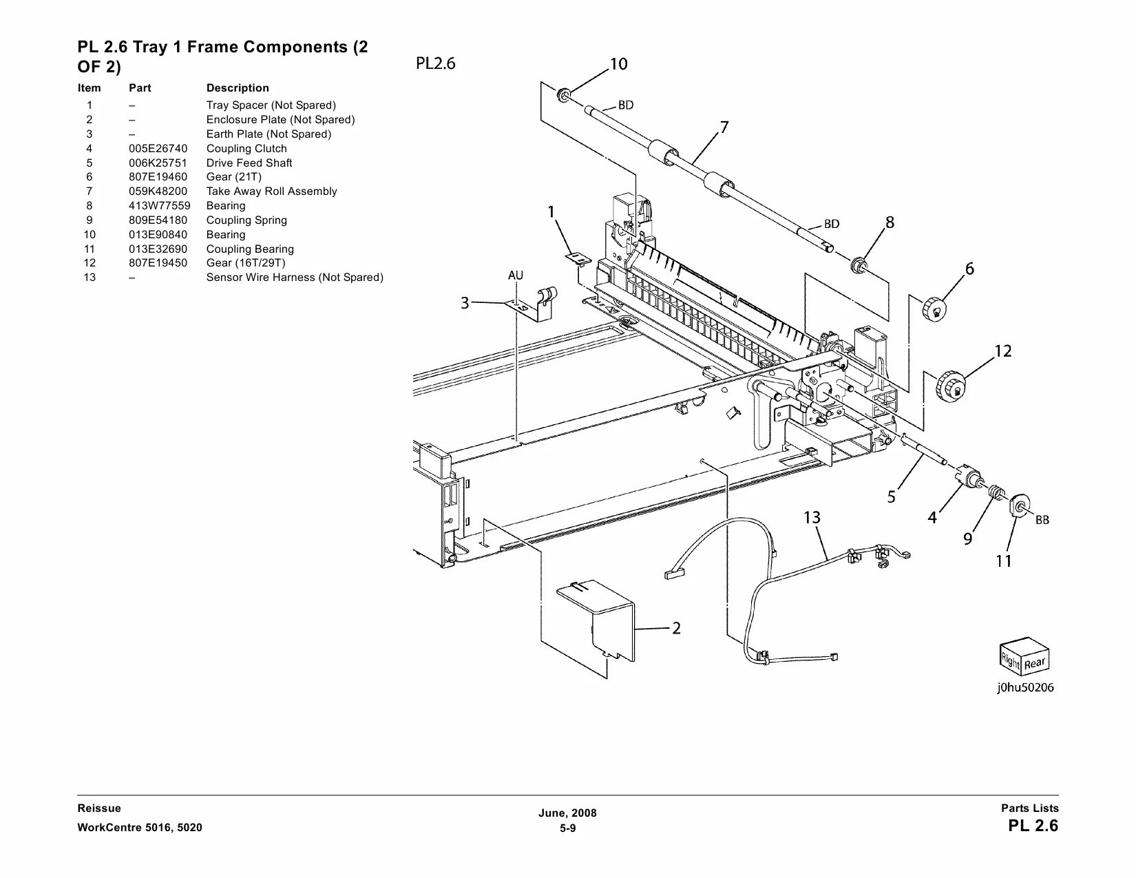 Part list. Part list