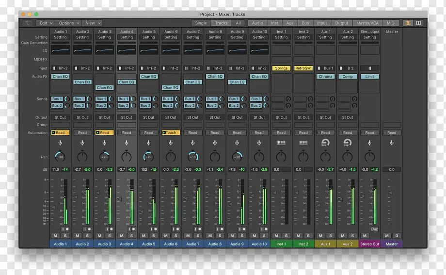 Mixing tracks