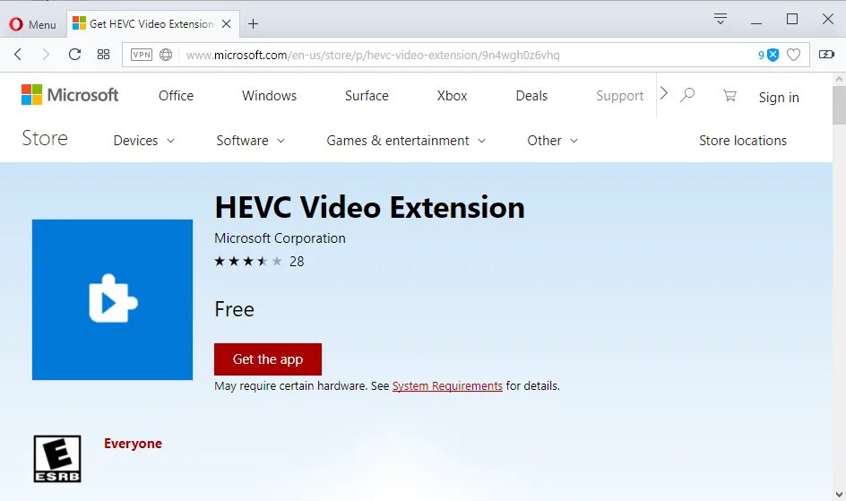 HEVC кодек для Windows. HEVC Video Extensions. Программа для расширения видео HEVC. Кодек для видео Windows 10 HEVC.