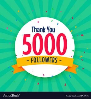 5000 followers