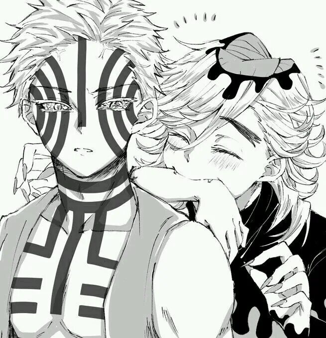 Аказа Кимецу. Douma and Akaza. Доума Kimetsu. Akaza x Douma.