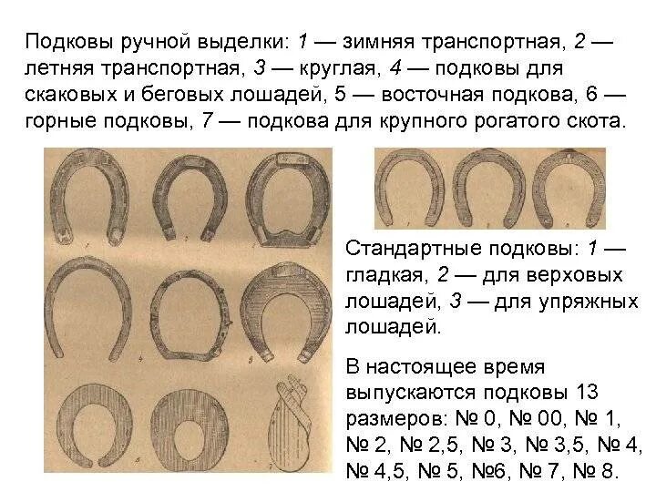 Как отличить старый. Виды подков. Разновидности подков для лошадей. Подковы по векам. Строение подковы лошади.