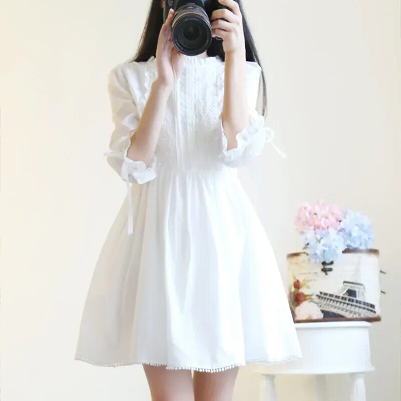 Красивое милое платье. Белое платье Винтаж АЛИЭКСПРЕСС. Милое платье. Милые платья. Нежное белое платье.