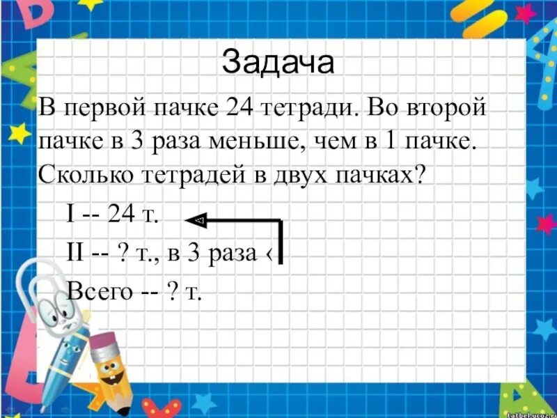 7 меньше сколько в 5 раз. Сколько тетрадей в пачке. В раза меньше. В 3 раза меньше. В двух пачках 168 тетрадей.