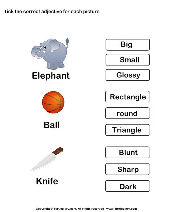 Tick the correct answers. Adjectives for kids. correct adjective. adjectives for kindergarten. прилагательные for kids 2 класс.